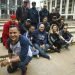 Miembros de la banda Los Van Van, con el líder de la agrupación Samuel Formell, al frente, posan en el Lincoln Center de Nueva York el martes 25 de junio de 2019. Foto: Bebeto Matthews / AP.