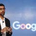 Foto de archivo, 4 de enero de 2017, del gerente general de Google, Sundar Pichai, en conferencia de prensa en Nueva Delhi. Foto:Tsering Topgyal/AP.