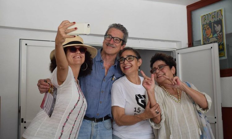 Laura de la Uz, Fernando Pérez, María Isabel Díaz y Daisy Granados. Foto: Danier Ernesto González / Telecristal-Holguín.