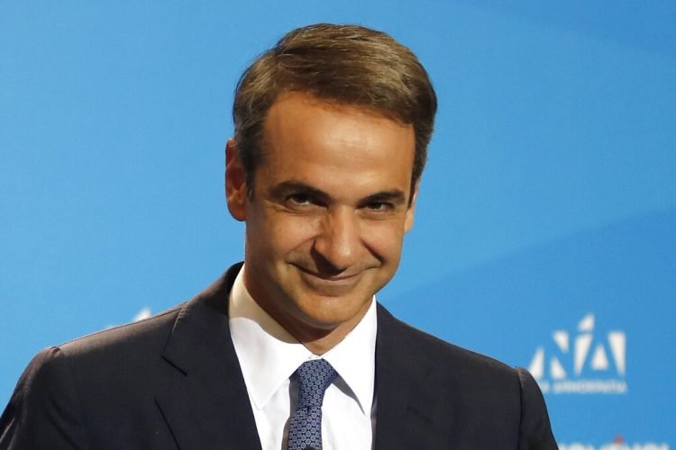 Kyriakos Mitsotakis, líder del partido conservador Nueva Democracia, elegido como nuevo primer ministro griego tras su triunfo en las elecciones del domingo 7 de julio de 2019. Foto: Thanassis Stavrakis / AP.