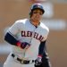 En esta imagen de archivo del martes 9 de abril de 2019, el pelotero cubano Leonys Martín recorre las bases tras pegar un cuadrangular solitario por los Indios de Cleveland, en el primer inning del partido frente a los Tigres, en Detroit. Foto: Carlos Osorio / AP / Archivo.