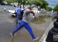 Lluvia en La Habana. Foto: Otmaro Rodríguez.