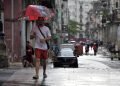 Lluvia en La Habana. Foto: Otmaro Rodríguez.