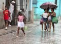 Lluvia en La Habana. Foto: Otmaro Rodríguez.