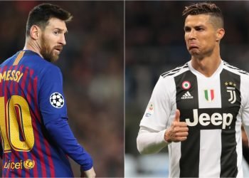 Messi (izq) y Cristiano Ronaldo, otra vez entre los aspirantes al premio anual de la FIFA. Montaje fotográfico: goal.com