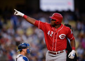 El cubano Yasiel Puig cuando formaba parte de los Rojos de Cincinnati, en las Grandes Ligas de EE.UU. Foto: MLB / Flirck / Archivo.