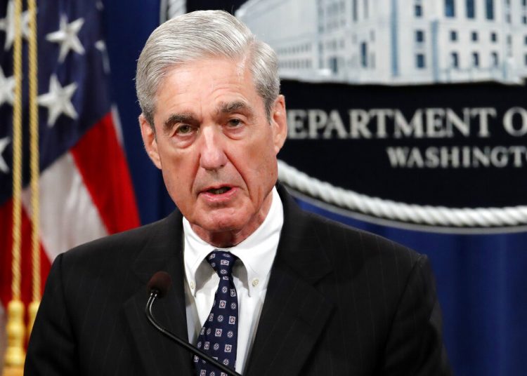 El ex fiscal especial Robert Mueller en el Departamento de Justicia en Washington el 29 de mayo de 2019. Foto: Carolyn Kaster/AP/Archivo.