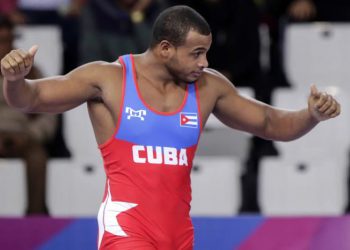 El luchador cubano Gabriel Rosillo, de los 97 Kg de la lucha grecorromana. Foto: Radio Rebelde / Archivo.