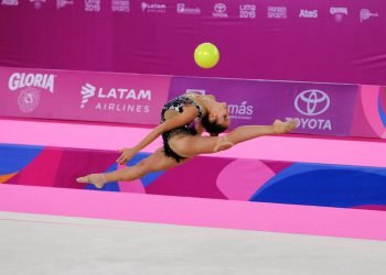 La cubana Gretel Mendoza compite en el all around de los Juegos Panamericanos de Lima 2019. Foto: Mónica Ramírez / Jit / Archivo.