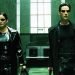 Fotograma del filme "The Matrix", con Keanu Reeves y Carrie-Anne Moss en los papeles protagónicos.