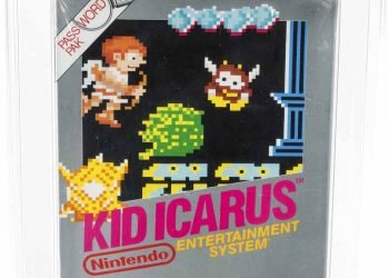 En esta imagen cortesía de Heritage Auctions, aparece una copia cerrada del videojuego clásico de Nintendo de 1987, "Kid Icarus", perteneciente a Scott Amos, de Reno, Nevada. (Heritage Auctions via AP)