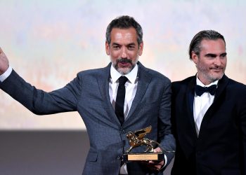 Todd Phillips y Joaquin Phoenix en Venecia