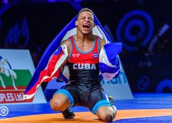 Ismael Borrero, el rey de los 67 kilogramos en el Mundial de Nur Sultan. Foto: United World Wrestling.