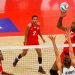 El atacador central cubano Robertlandy Simón en una acción de juego frenta a Estados Unidos, en la final del Campeonato de Norceca de voleibol masculino, el 7 de septiembre de 2019 en Winnipeg, Canadá. Foto: @Norceca_Info / Twitter.