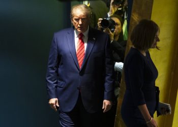 El presidente de Estados Unidos, Donald Trump, antes de hablar ante la 74ª sesión de la Asamblea General de las Naciones Unidas en la sede de la ONU en Nueva York. Foto: Mary Altaffer / AP / Archivo.