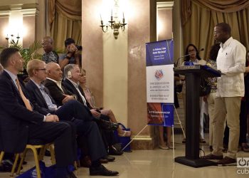 Apertura del Foro de Negocios entre empresas del sector de la informática y las comunicaciones de Cuba y EE.UU. en el Hotel Nacional de Cuba, en La Habana, el 4 de septiembre de 2019 . Foto: Otmaro Rodríguez.