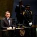 El presidente de Brasil Jair Bolsonaro pronuncia un discurso en la apertura de la 74 sesión de la Asamblea General de la ONU, en Nueva York, el 24 de septiembre de 2019. Foto: Jason Szenes / EFE.