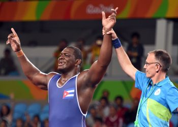 Tras lograr su tercer cetro olímpico en Río de Janeiro 2016, el luchador Mijaín López buscará su cuarto título en Tokio 2020. Foto: Ricardo López Hevia / Archivo.