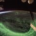 Aurora boreal desde Estación Orbital. Foto: NASA