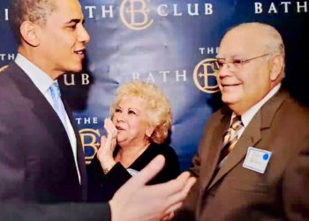 El empresario Julio Balsera (d) y su esposa, Esther, apoyaron con fuerza al presidente Barack Obama. Foto: Archivo.