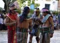 Jugadores de Pelota Maya durante un partido celebrado en La Habana. Foto: Otmaro Rodríguez.