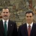 El rey Felipe VI y el presidente en funciones, líder del PSOE, Pedro Sánchez. Foto: emilio Naranjo/publico.es.