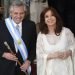 El nuevo presidente de Argentina, Alberto Fernández, y la vicepresidenta, Cristina Fernández de Kirchner, sonríen después de prestar juramento en el Congreso en Buenos Aires, Argentina, el martes 10 de diciembre de 2019. Foto: AP/Gustavo Garello