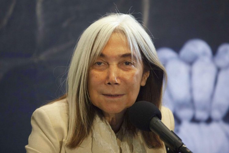 María Kodama, viuda y albacea de Jorge Luis Borges, fallecida a los 86 años el 26 de marzo de 2023. Foto: Alexandre Meneghini / AP / Archivo.