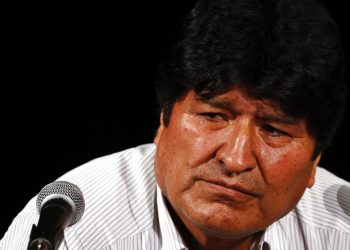 Evo Morales, durante una conferencia de prensa en Buenos Aires, Argentina. Foto: Natacha Pisarenko/AP.