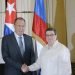 Bruno Rodríguez Parrilla (D), Ministro de Relaciones Exteriores de Cuba, recibe a Serguei Lavrov, Canciller de la Federación Rusa, en el Ministerio de Relaciones Exteriores (MINREX), en La Habana, el 24 de julio de 2019.  Foto: Ariel Ley/ACN.