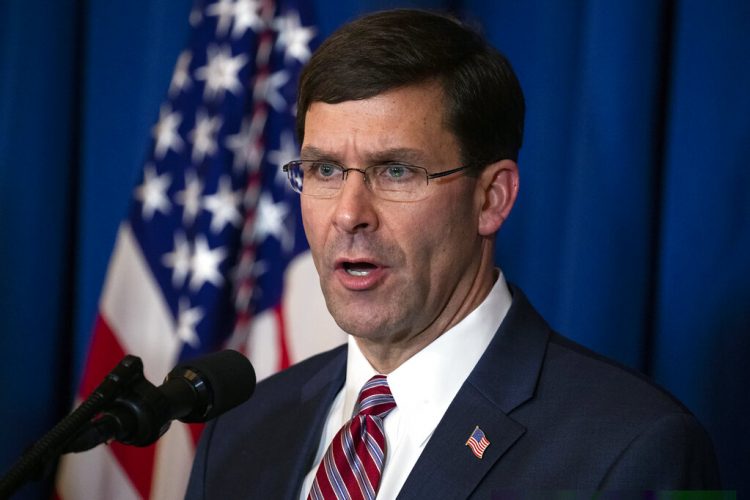 El secretario de Defensa Mark Esper. Foto: Evan Vucci/AP.