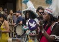 Desfile de artistas de Nueva Orleans y Cuba por la Habana Vieja como parte del 35 Festival Jazz Plaza, el 15 de enero de 2020. Foto: Otmaro Rodríguez.