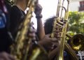 Desfile de artistas de Nueva Orleans y Cuba por la Habana Vieja como parte del 35 Festival Jazz Plaza, el 15 de enero de 2020. Foto: Otmaro Rodríguez.