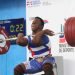 Olfides Sáez (89 Kg) dominó en su división al ganar en arranque, envión, y acumulado total, este jueves en la Copa del Mundo de Roma, Italia. Foto: EFE