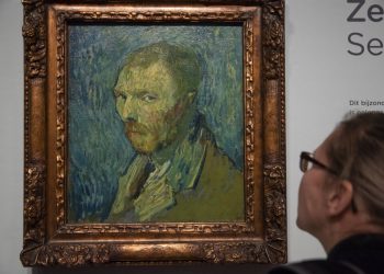 El autorretrato de Van Gogh cuya autenticidad fue confirmada por expertos el 20 de enero del 2020. Foto: Peter Dejong / AP.