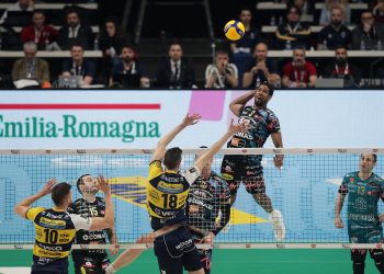 Wilfredo León lideró al Perugia en al semifinales de la Copa Italia. Foto: Lega Pallavolo.