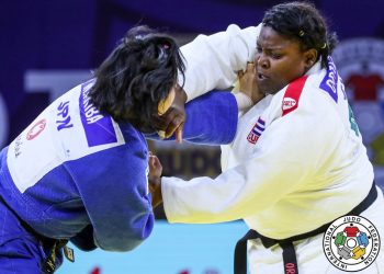 La número uno del ranking mundial, Idalys Ortiz (d), mantuvo su supremacía en la división de +78 kg, en el abierto de Herstal, Bélgica. Foto: Gabriela Sabau / International Judo Federation.