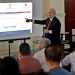 El escritor e historiador Santiago Muñoz Machado, director de la Real Academia Española (RAE) y presidente de la Asociación de Academias de la Lengua Española, durante su presentación del Diccionario jurídico panhispánico este lunes, en la Facultad de Derecho de la Universidad de La Habana. Foto: Ernesto Mastrascusa/EFE.