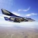 La nave VSS Unite surca los cielos durante una prueba de vuelo supersónico. (Virgin Galactic, vía AP)