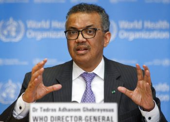 Tedros Adhanom Ghebreyesus, director general de la Organización Mundial de la Salud,. Foto: Salvatore Di Nolfi/Keystone via AP.