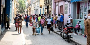 La Calle Obispo durante el coronavirus. Foto: Otmaro Rodríguez.