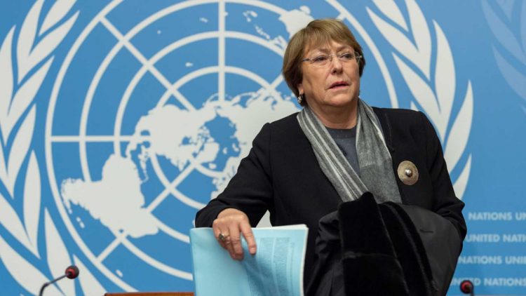Michelle Bachelet, alta comisionada de la ONU para los derechos humanos. Foto: Radio Duna 89.7FM/Archivo