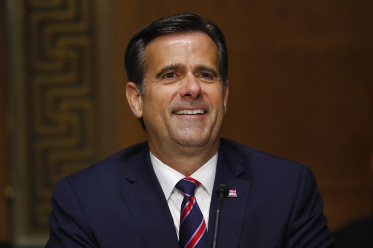 En esta foto del 5 de mayo pasado, el representante republicano John Ratcliffe declara ante la Comisión de Inteligencia del Senado sobre su nominación para director nacional de inteligencia. Foto: Andrew Harnik/AP.