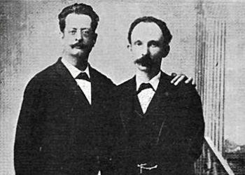 Fermín Valdés Domínguez y José Martí. Cayo Hueso, Estados Unidos, 1894.
