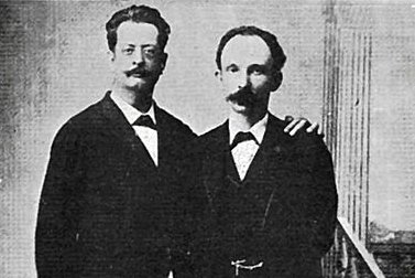 Fermín Valdés Domínguez y José Martí. Cayo Hueso, Estados Unidos, 1894.