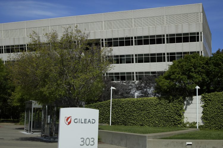 Oficinas centrales de la farmacéutica Gilead Sciences, en Foster City, California. La empresa desarrolló el tratamiento remdesivir para tratar el coronavirus. Foto: Ben Margot, AP