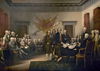 "Declaración de Independencia" (1817), cuadro del pintor John Trumbull (1756-1843). Foto: Archivo.