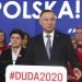 En esta foto del 19 de febrero del 2020, el presidente polaco Andrzej Duda hace campaña por su reelección en Varsovia.   Foto: Czarek Sokolowski/AP.