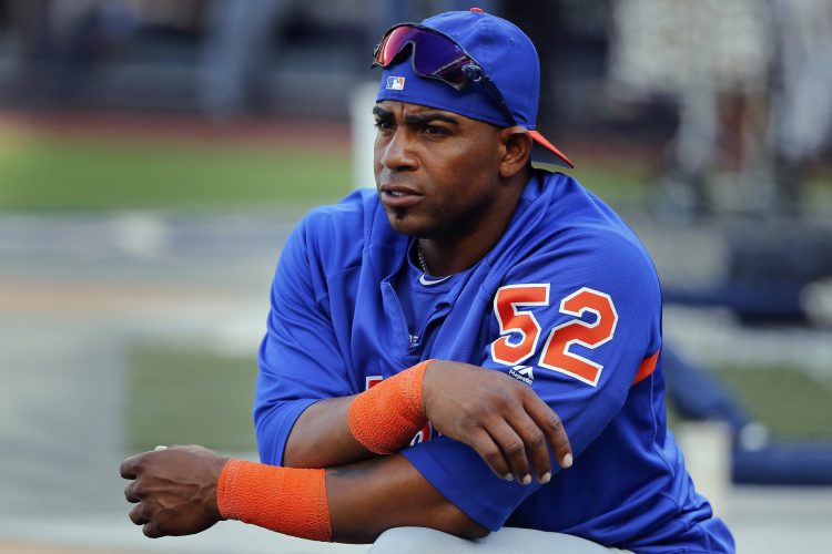 El pelotero cubano Yoenis Cespedes en sus tiempos con los Mets de Nueva York . Foto: Julie Jacobson / AP/ Archivo.