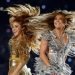 Shakira, a la izquierda, y Jennifer López durante su espectáculo en el Super Bowl, en Miami Gardens, Florida, 2 de febrero de 2020. Foto: Patrick Semansky/AP.